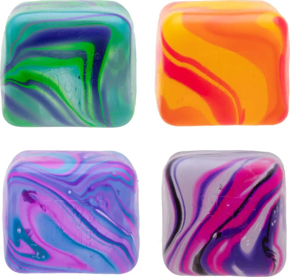 Schylling NeeDoh Mačkací kostka Nice Cube Swirl