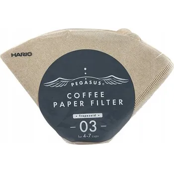 Příslušenství pro přípravu kávy Moka konvička klasická Hario Papírové filtry hnědé Hario PEGASUS 03