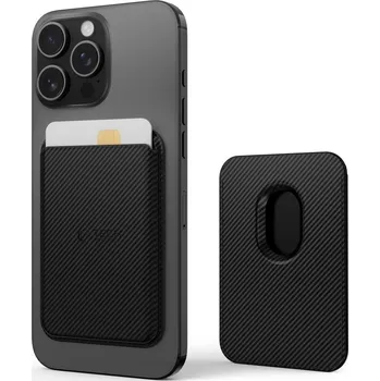 Náhradní kryt pro mobilní telefon Tech-Protect Magwallet Magsafe Univerzální magnetické pouzdro na karty Carbon