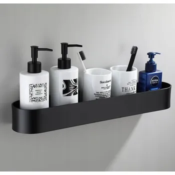 Drátěná police ZÁVĚSNÁ KOUPELNOVÁ POLICE DO SPRCHY LOFT 50CM