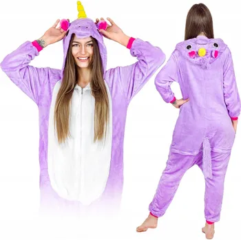 Dámské noční prádlo Dámské pyžamo Onesies polyester fialové velikosti L
