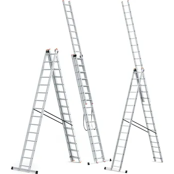 Žebřík Žebřík 3x15 HIGHER PRO + hák a taška