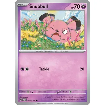 Karetní hra Pokémon PFL 037/094 Snubbull - Phantasmal Flames Stav: Near Mint, Verze: REVERSE HOLO