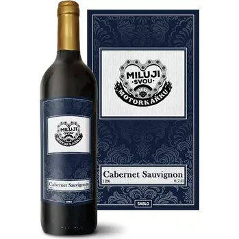 Víno Sablio Červené víno Miluji svou motorkářku: 0,75 l