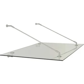 Stříška nad vchodové dveře Vchodová stříška Aron Trasparo 150x90x40 cm čirá