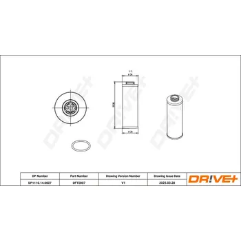 Hydraulický filtr Hydraulický filtr, automatická převodovka DRIVE+ DP1110.14.0007