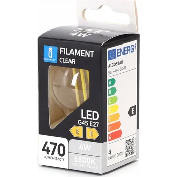 Žárovka LED žárovka Aigostar E27 4W 470lm