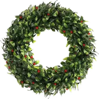Věnec BestBerg IR2506100240 vánoční věnec LED zelený 56 cm 