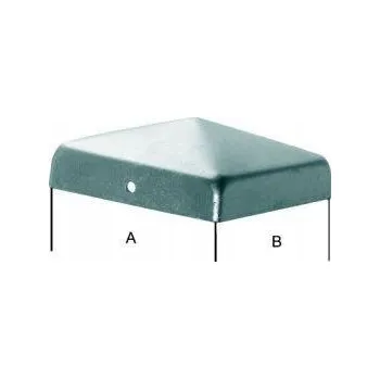 Plotový sloupek Nerezová stříška na sloupek 90x90 mm