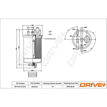 Palivový filtr Palivový filtr DRIVE+ DP1110.13.0131