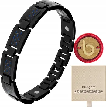 Náramek Pánský náramek , chirurgická ocel 316L, saze, BLINGART