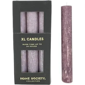 Svíčka Stolní svíčka fialová XL fialová