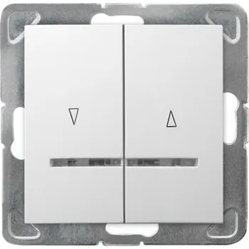 vypínač Žaluziový vypínač Klasik, Podomítkový Ospel bílý ŁP-7YBS/m/00