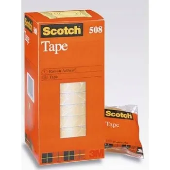 Průhledná lepicí páska Scotch 508, 19 mm x 33 m, 8 rolek v balení