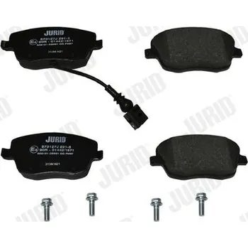 Brzdová destička Sada brzdových destiček, kotoučová brzda JURID 573127J