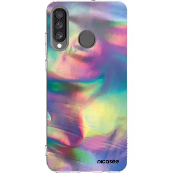 Pouzdro na mobilní telefon Picasee silikonový průhledný obal pro Huawei P30 Lite - Holo
