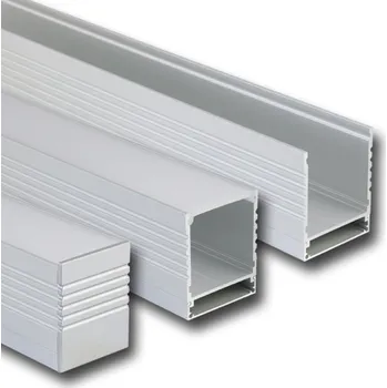 LED páska Přisazený hliníkový profil 35x43 mm, mléčný difuzor 1m *ML-761.001.07.1