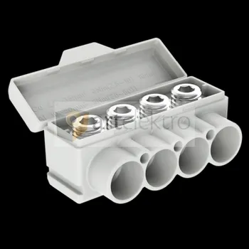 Distribuční svorka SLT 50-4 žluto-zelená Al 10-50/Cu 2.5-35 mm2 1000V typ MAS4050Y10 Morek