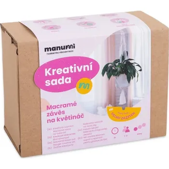Výtvarná sada Kreativní sada na výrobu macramé závěsu na květináč