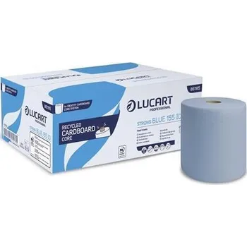 Papírový ručník Papírové ručníky "Strong Blue 155 ID", modrá, 2-vrstvé, 6 rolí, LUCART 861185
