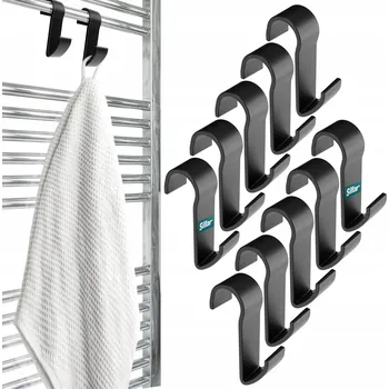 Věšák Háček bez vrtání Sillar černý