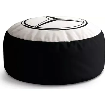 Taburet Sablio Taburet Circle Logo 1 Bílá: 38x48 cm