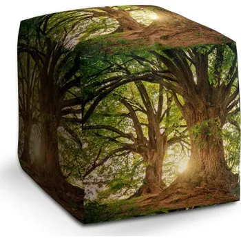 Taburet Sablio Taburet Cube Stromy: 40x40x40 cm