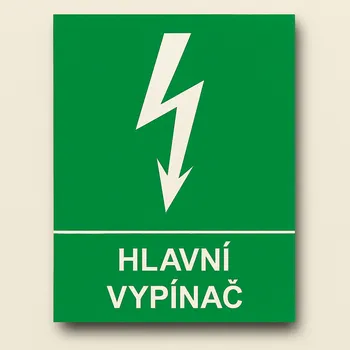 Hlavní vypínač 2 Plast 148 x 210 mm (A5) tl. 0.5 mm - Kód: 14193