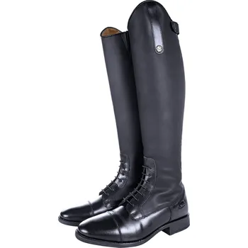 Jezdecká obuv Jezdecké boty HKM Sevilla - Standard - širší lýtko, černá, 44