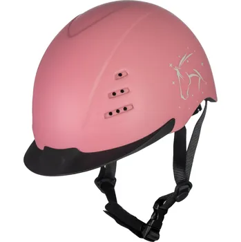 Jezdecká přilba Jezdecká helma HKM Kali, růžová, 53-56.5