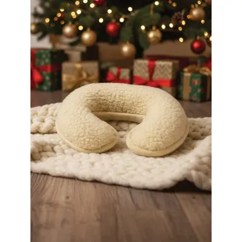 Polštář Polštářek ve tvaru podkovy z ovčí vlny