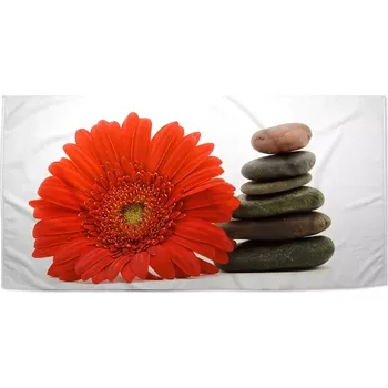 Osuška Sablio Ručník Gerbera s kameny - 30x50 cm