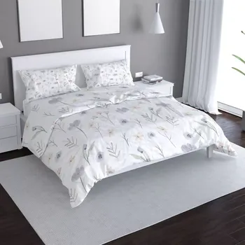 Povlečení Sablio Povlečení Jemné květy - 140x220 / 90x70