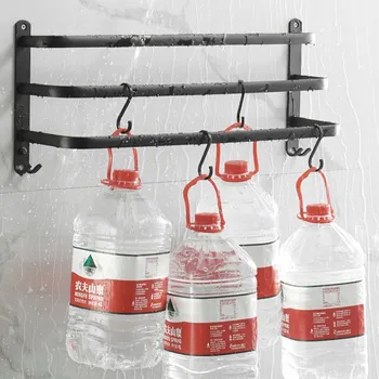 Věšák Bezinvazivní věšák s pohyblivým ramenem Arhatreya černý