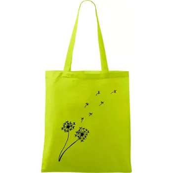 Pampeliška - Taška bavlněná - 42 x 38 cm ( Limetková )