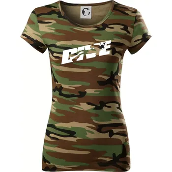 Dámské tričko Dive potápěč - Dámské maskáčové triko - L ( Hnědý maskáč )