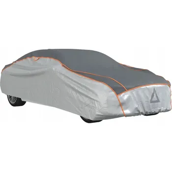 Plachta na motorové vozidlo Ochranná plachta na sedan XXL proti UV záření a kroupám, 578 x 202,5 x 118,5 cm, šedo-stříbrná