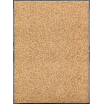 Rohožka Protiskluzová rohožka krémová 120x90 cm, polyamid, PVC