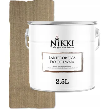 barva a nátěr na dřevo Lakýrnicová lazura NIKKI 2,5 l béžová, šedá polomatná