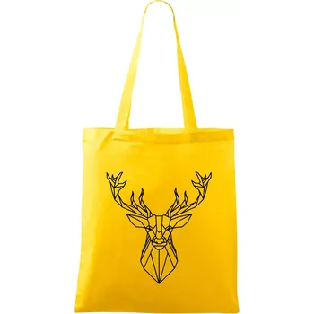 Geometrie - jelen - Taška bavlněná - 42 x 38 cm ( Žlutá )
