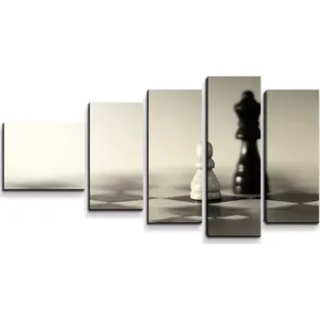 Obraz Sablio Obraz - 5-dílný Šachy - 100x60 cm