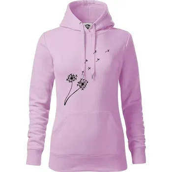 Dámská mikina Pampeliška - Mikina dámská Cape s kapucí - S ( Orchid )
