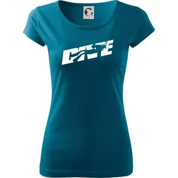 Dámské tričko Dive potápěč - Dámské triko Pure - XL ( Petrolejová )