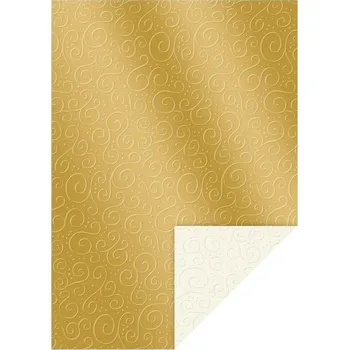 Karton s reliéfem Milano A4, 220 g/m2 - zlatý