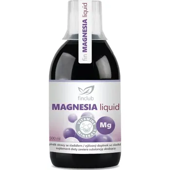 Fin Magnesia Liquid, 500 ml (Velmi dobře vstřebatelný tekutý hořčík - NOVINKA 2025)