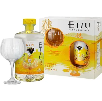 Gin Etsu Double Yuzu Japanese Gin 43% 0,7 l + sklenice