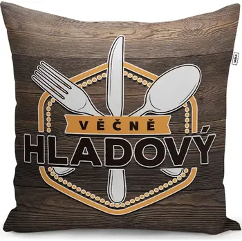 Polštář Sablio Polštář Věčně hladový: 40x40 cm