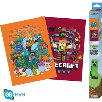 Set plakátů Minecraft 2ks