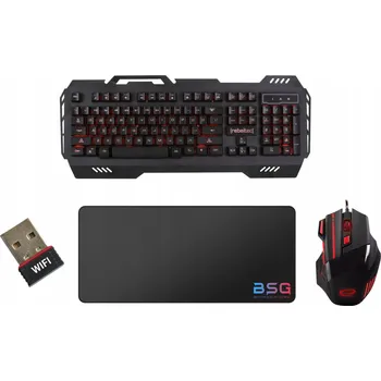 Klávesnice Herní klávesnice Rebeltec Discovery 2, membránová, LED