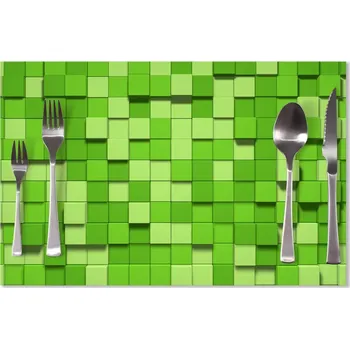 prostírání Sablio Prostírání Green Blocks 3D: 40x30cm